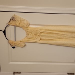 Yellow maternity gown